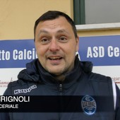 Calcio, Ceriale. Un punto che sa di ripartenza per Brignoli: &quot;Periodo con troppe assenze. Loro pericolosi solo su lanci lunghi e rimesse laterali, ma lo sapevamo&quot; (VIDEO)