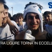 Calcio, Pietra Ligure. Festa grande per i giocatori di Pisano e alle interviste ci pensa Santiago Ayalas! (VIDEO)