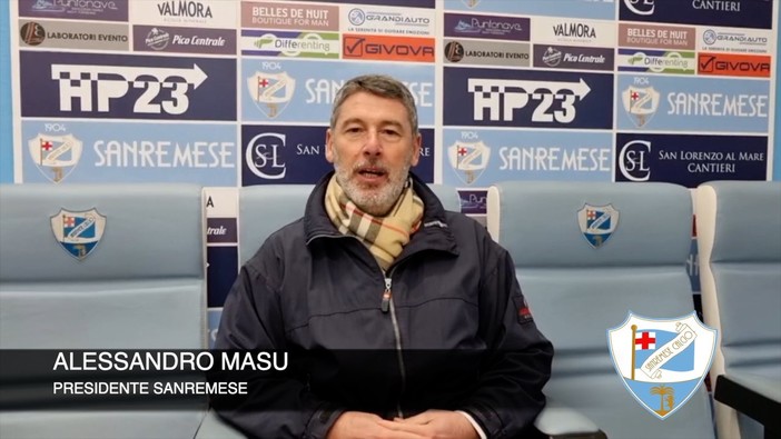 Calcio, Sanremese. Il presidente Masu dopo lo 0-0 con lo Stresa: &quot;Gap dimezzato, ma sarà difficile gestire le energie&quot; (VIDEO)