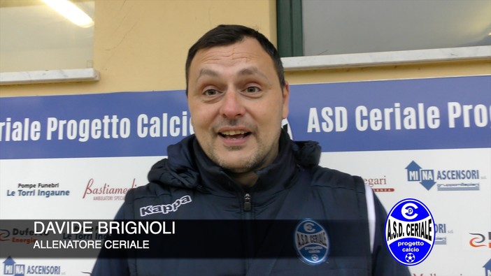 Calcio, Ceriale. Un punto che sa di ripartenza per Brignoli: &quot;Periodo con troppe assenze. Loro pericolosi solo su lanci lunghi e rimesse laterali, ma lo sapevamo&quot; (VIDEO)