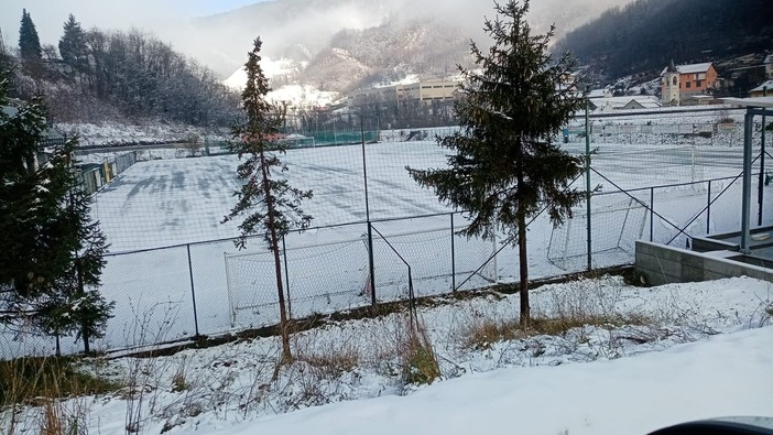 Calcio, Promozione. La neve ferma Campese - Ceriale, match rinviato