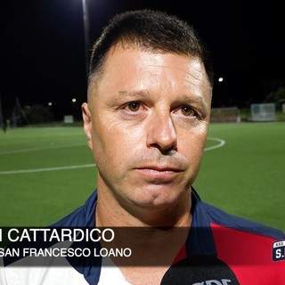 Calcio, San Francesco Loano. Cattardico promuove i rossoblu visti al Borreani: &quot;Atteggiamento giusto. Una nuova punta? Mi godo il gruppo che ho&quot; (VIDEO)