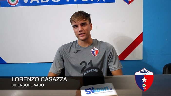 Calcio, Vado. Una nuova stagione in rossoblu per Lorenzo Casazza: &quot;Si lavora tanto, ma vogliamo essere pronti per l'esordio ufficiale&quot; (VIDEO)