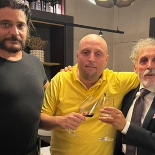 Simone Marinelli insieme all'avvocato Massimo Cittadino e Andrea Agostino