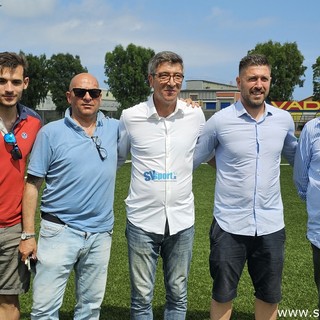 mister Mancini con Franco e Luca Tarabotto, Gianluca Olivieri e Nicolò Costa