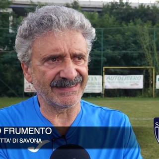 Calcio, Città di Savona. Vittoria all'esordio in Coppa per i biancoblu. Frumento: &quot;Cresciamo e lottiamo. Per il campionato saremo pronti&quot; (VIDEO)