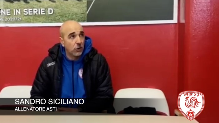 Calcio, Asti. Siciliano commenta il ko con la Cairese: &quot;Dobbiamo ritrovare fiducia e smalto, i valbormidesi li ho visti bene&quot; (VIDEO)