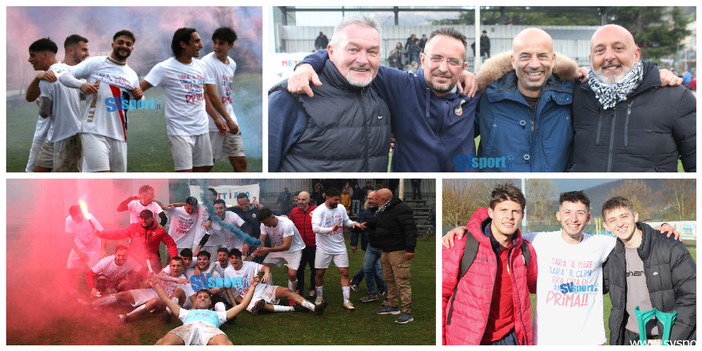 Calcio. IL BORGIO VEREZZI E' IN PRIMA CATEGORIA! LE FOTO E I VIDEO DELLA FESTA ROSSOBLU