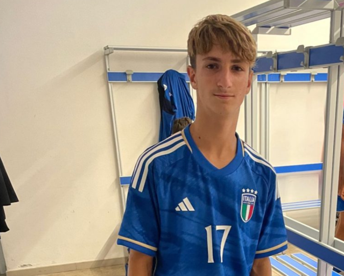 Calcio, Vado. La maglia Azzurra per Riccardo Cantini, l'attaccante è stato convocato in Under 15