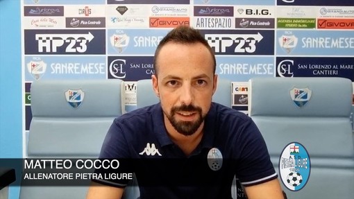 Calcio, Pietra Ligure. Cocco non si lascia sedurre dal pari di Sanremo: &quot;Segnali positivi, ma segnali d'agosto&quot; (VIDEO)