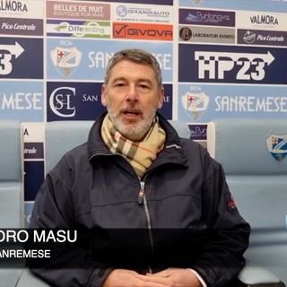 Calcio, Sanremese. Il presidente Masu dopo lo 0-0 con lo Stresa: &quot;Gap dimezzato, ma sarà difficile gestire le energie&quot; (VIDEO)