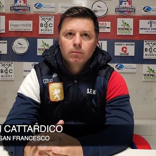 Calcio. S. Francesco Loano battuta dal Campomorone. Cattardico: &quot;Loro più bravi di noi negli episodi. Staltari punta? Non c'erano molte alternative&quot; (VIDEO)