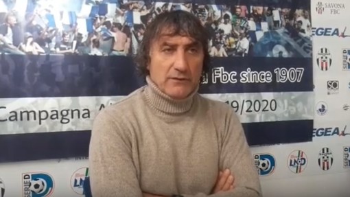 Calcio, Savona. De Paola guarda al campo. &quot;Comunicato del club positivo, col Ghivizzano siamo in emergenza ma non cerchiamo alibi&quot; (VIDEO)