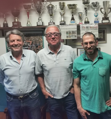 da sinistra Tonino Feroleto vice presidente, il presidenet Piero Enrico presidente, destra il vicepresidente Massimo Aicardi