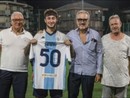 Calcio. Pietra Ligure. 50 volte Gimmy Insolito, il club lo celebra con un maglietta speciale