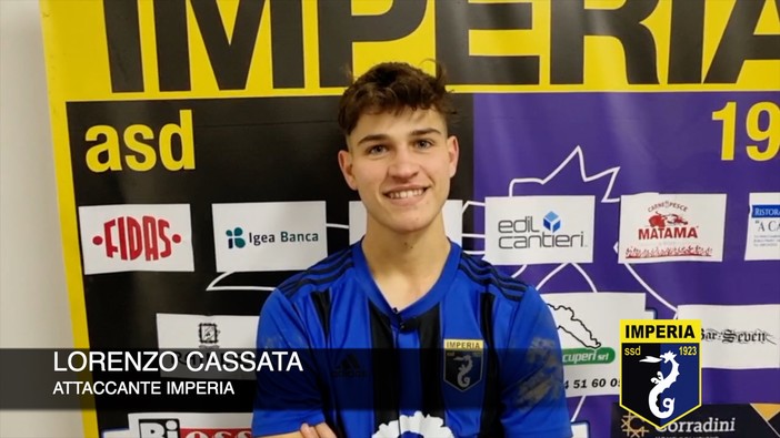 Calcio, Imperia. La dedica di Lorenzo Cassata: &quot;Alla mia famiglia e a tutta la città&quot; (VIDEO)