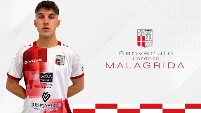 Calcio. Lorenzo Malagrida va in prestito al Rimini. Per il giocatore di Calice la maglia numero 31