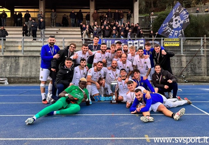 Calcio. L'Imperia conserva la Coppa Italia di Eccellenza, battuto in finale il Rivasamba con il gol di Cassata (FOTO E VIDEO)