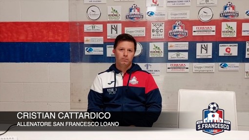 Calcio, San Francesco Loano. Un passo alla volta per Cattardico: &quot;Celle Varazze? Gara attesa non da noi, ora testa al San Cipriano&quot;  (VIDEO)