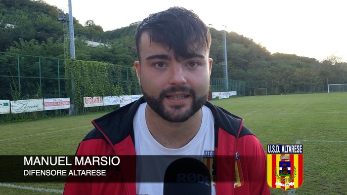 Calcio, Altarese. Bicchiere mezzo pieno per capitan Marsio: &quot;Con il Città di Savona meglio del previsto, il lavoro dei nostri allenatori si vede&quot; (VIDEO)