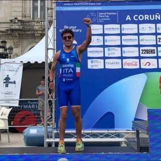 Doria Nuoto Loano. A La Coruna arriva un secondo posto per Giovanni Sciaccaluga alla World Triathlon Para Cup