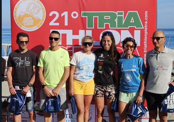 Triathlon di Pietra Ligure, con Manuela Zunino brilla la stella del Doria Nuoto Loano