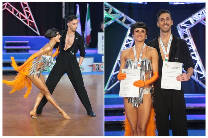 Danza. Giulia Dotta e Lorenzo Tellini primi ai Campionati italiani assoluti di Riccione 2025