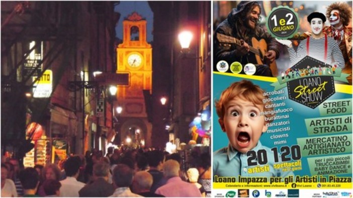 &quot;Loano Street Show&quot;, due giorni di spettacolo e divertimento con il festival degli artisti di strada