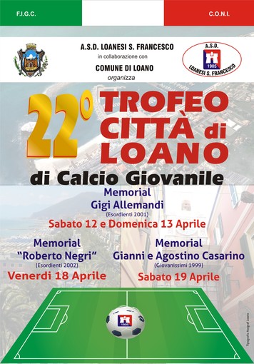 Calcio Giovanile: il Trofeo Città di Loano è in rampa di lancio