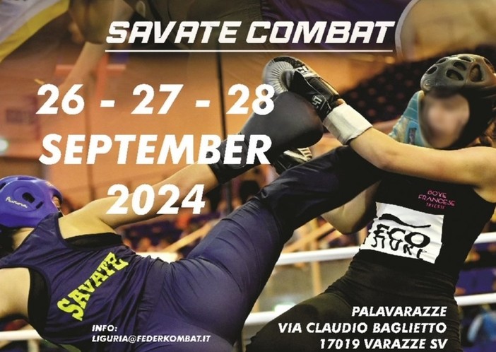 Savate Combat: dal 26 al 28 settembre arrivano a Varazze i Campionati Europei