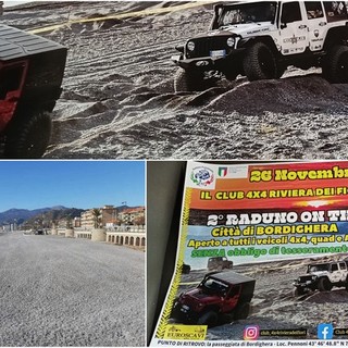 Auto 4x4, il 2° Raduno on the beach Città di Bordighera sarà il 26 novembre