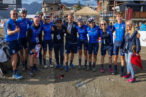 La nazionale di mountain bike bronzo ai mondiali di Andorra: nell'inverno scorso era stata in ritiro ad Alassio