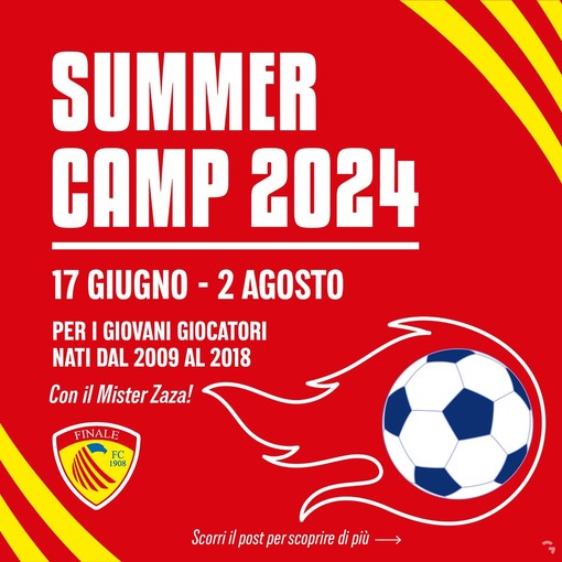 Calcio, Finale. In rampa di lancio il Summer Camp 2024