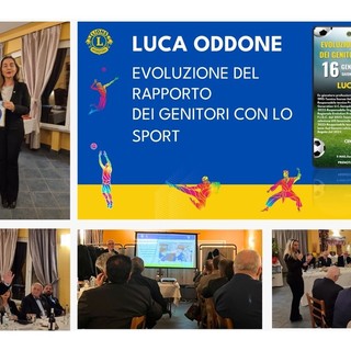 &quot;L'evoluzione del rapporto dei genitori con lo sport&quot;: il Lions Club Savona Torretta incontra l'ex calciatore e allenatore Luca Oddone