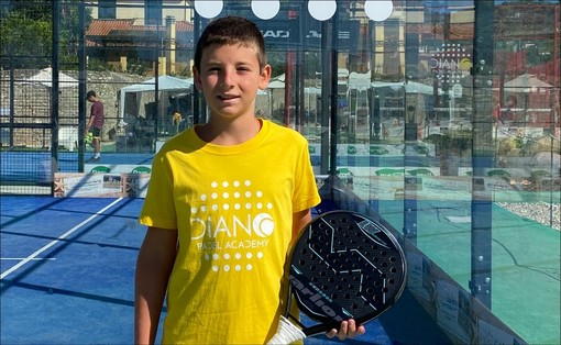 Padel. La Diano Academy festeggia la convocazione di Cristian Biancofiore per la Coppa delle Regioni Under 12