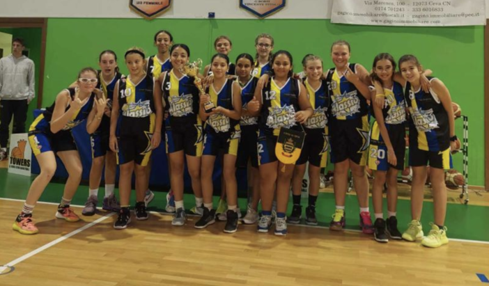 Pallacanestro Alassio: l'under 14 femminile trionfa a Ceva, primo posto nel torneo in Piemonte