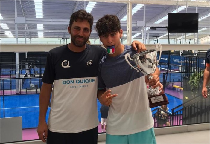 Padel. Il titolo italiano Under 16 arriva a Ponente, medaglia d'oro per Pietro Giovannini