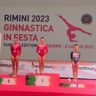 Società liguri plurimedagliate a Rimini per &quot;Ginnastica in Festa Summer Edition&quot;