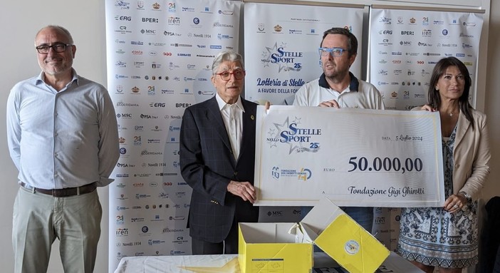 Il &quot;cuore&quot; delle Stelle nello Sport: alla Fondazione Gigi Ghirotti 50.000 euro