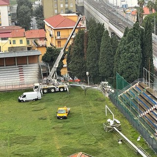 Via alla sostituzione delle torri di illuminazione al &quot;Ciccione&quot; di Imperia