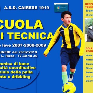 Calcio, Cairese: al Rizzo scuola di tecnica gratuita e aperta ai ragazzi di tutte le società