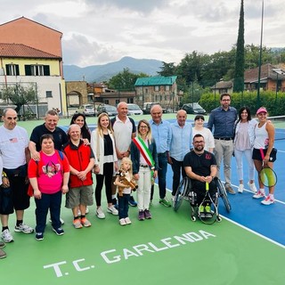 A Garlenda inaugurato il nuovo campo da tennis: &quot;Punto di riferimento per la comunità&quot; (FOTO)