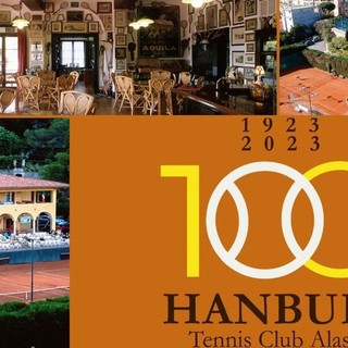 Alassio, l’Hanbury Tennis Club compie 100 anni: nuovo logo e un calendario celebrativo