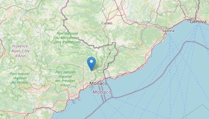 Scossa di magnitudo tra 3,5 e 4 in provincia di Imperia: avvertita anche in Piemonte