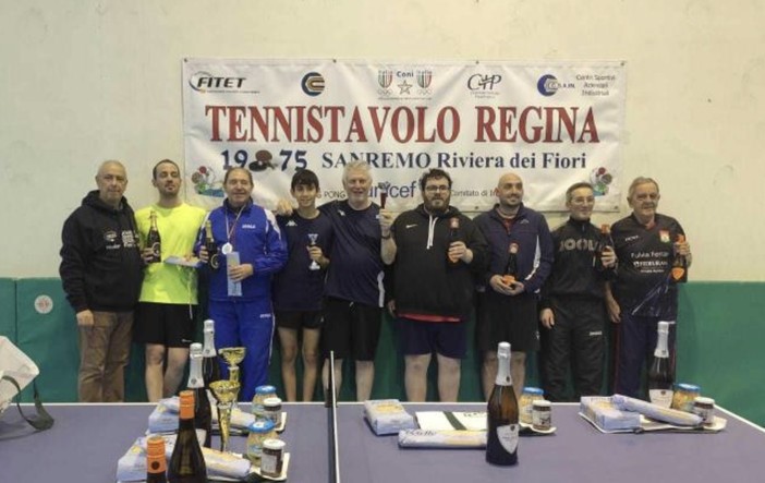 Tennistavolo: tris di primi posti per Toirano con Riccardo Besaggio, Armando Torregrossa e Leonardo Trocchio