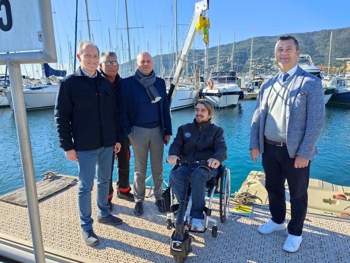 Andora, Porto turistico sempre più accessibile grazie ai consigli del velista Marco Rossato