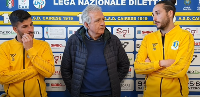 Calcio, Eccellenza. Cairese fiduciosa dopo il poker all'Imperia. Sassari e Zunino in coro: &quot;Vogliamo raggiungere il miglior piazzamento possibile&quot; (VIDEO)